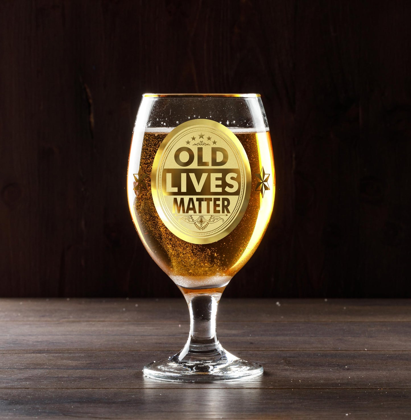Crownly Crystal® Gold Birthday Gifts: Dad's Beer Glasses
