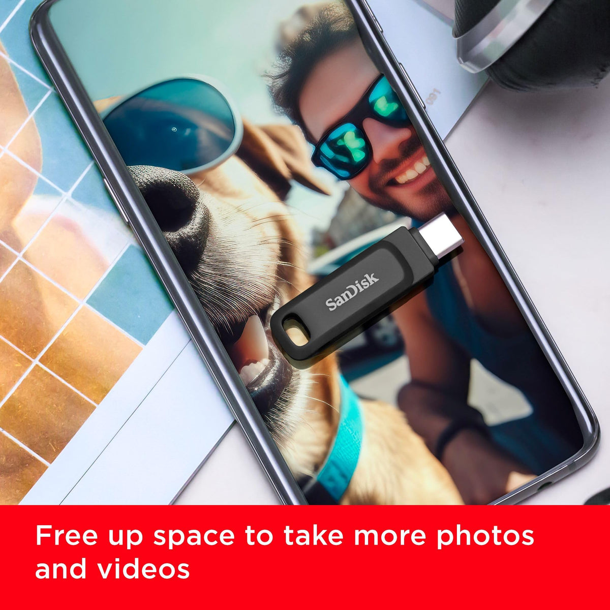 SANDISK Ultra Dual Drive Go 128GB, USB-C & USB-A, Up to 400MB/s Read Speeds