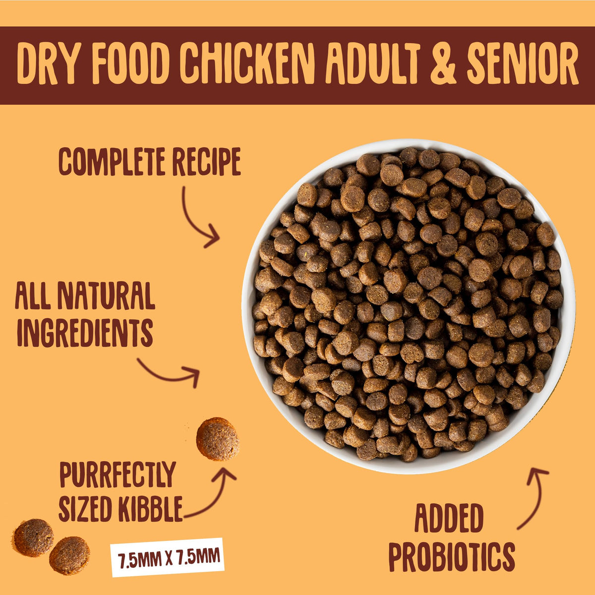 Scrumbles All Natural Dry Cat Food With Chicken and Fresh Salmon, High Protein Food for Adults And Seniors, 2.5 Kg,pink bag