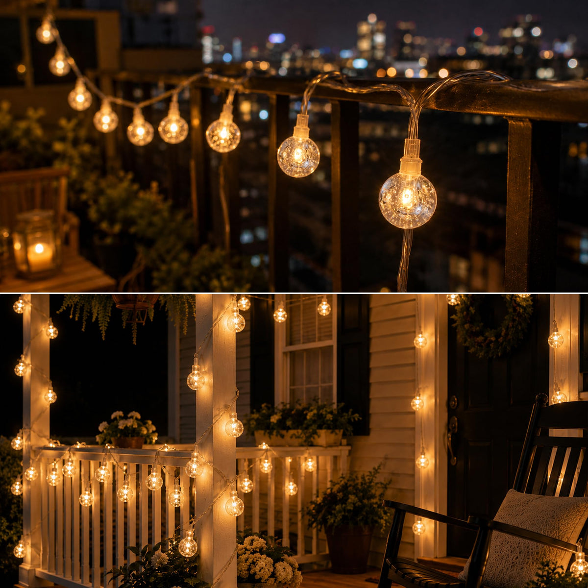 Fulighture Fairy Lights Battery Operated: 5m 16ft 40LED Snowflake
