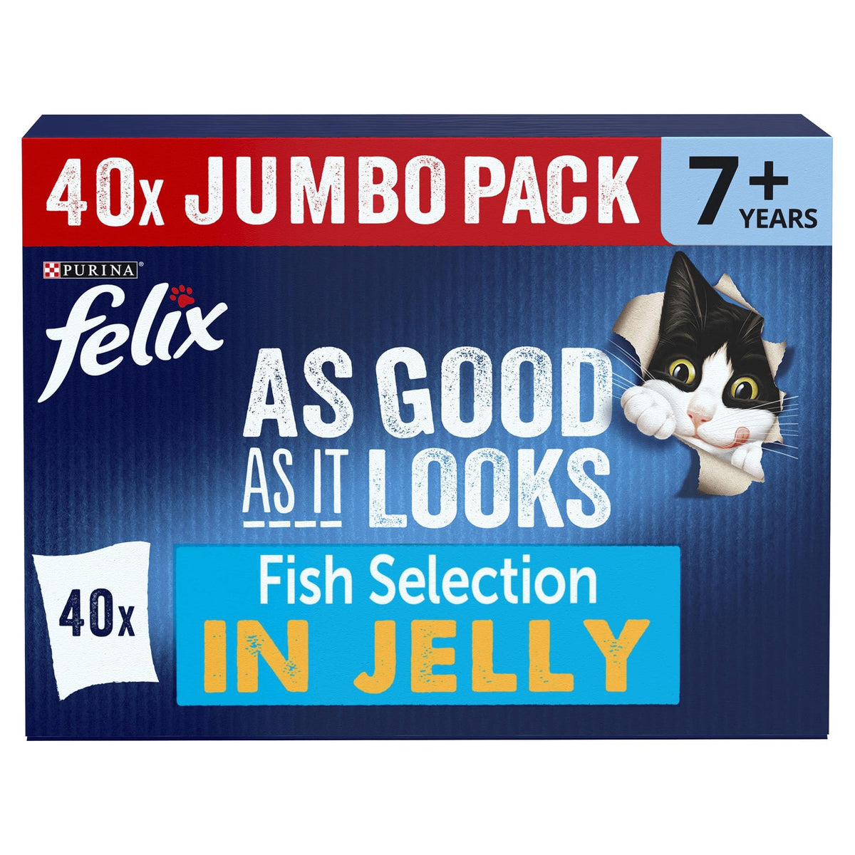 FELIX Doubly Delicious Countryside Selection in Jelly Wet Cat Food 40x85g