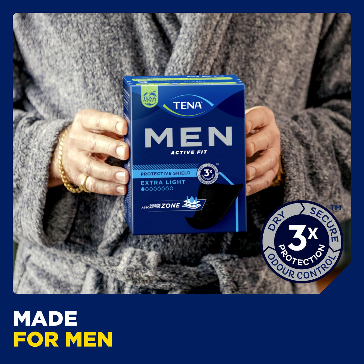 TENA Men Protective Underwear, Large, Level 4 for Heavy Bladder Weakness x 40