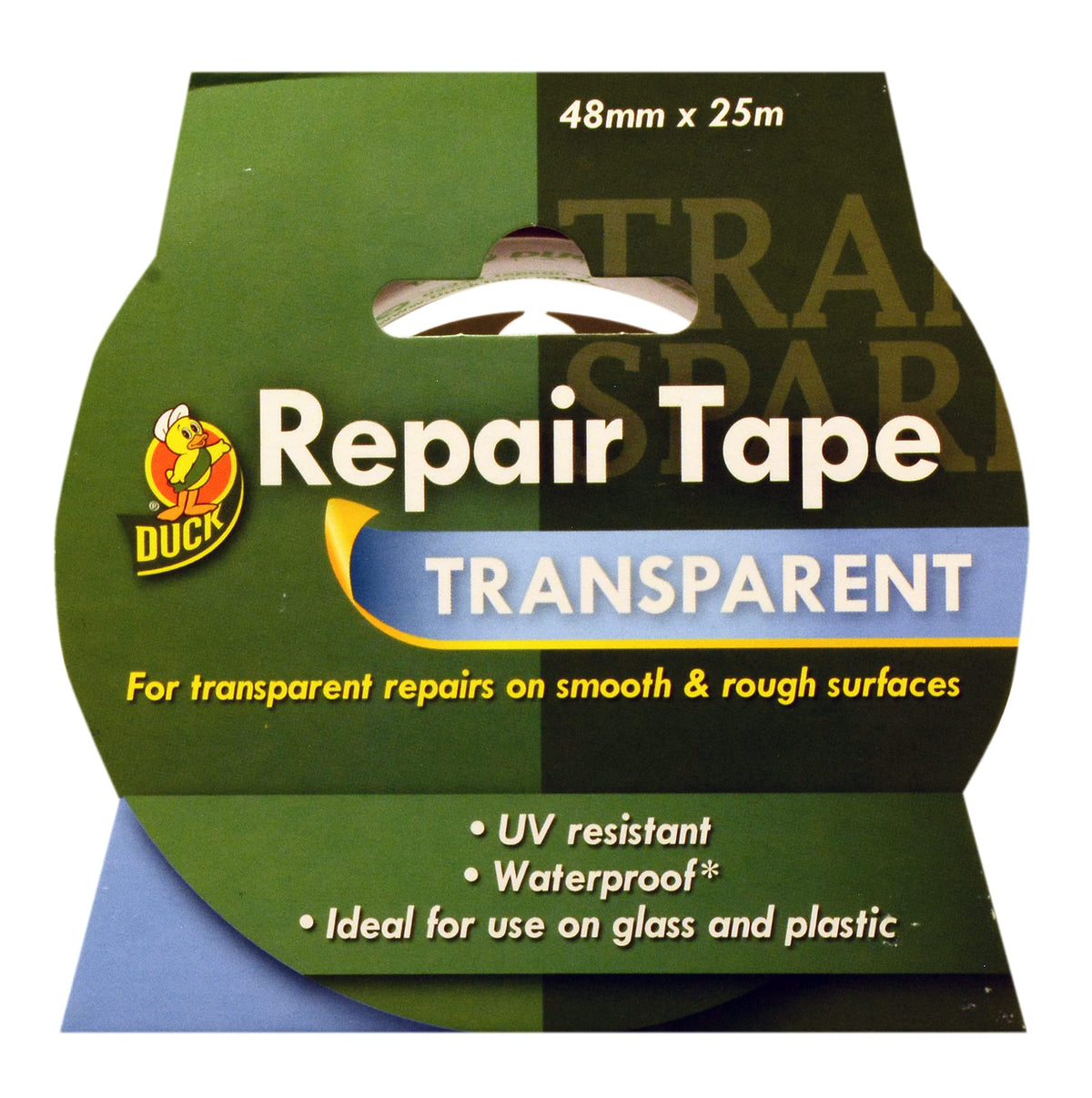 Duck Tape Original Black, 50mm x 25m. The original high strength waterproof gaffer and duct adhesive cloth repair tape