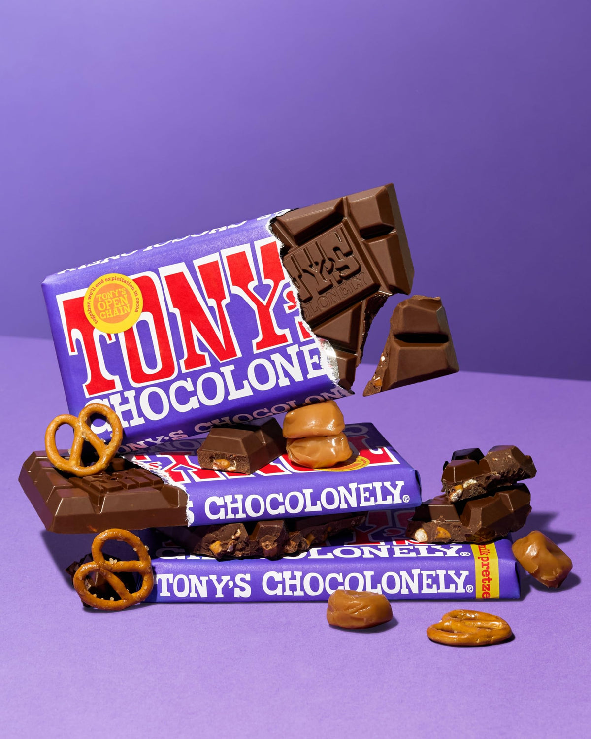 Tony's Chocolonely Milk Chocolate Bar - 180g Belgian Fairtrade Chocolate, Gift, 32% Cocoa, Vegetarian