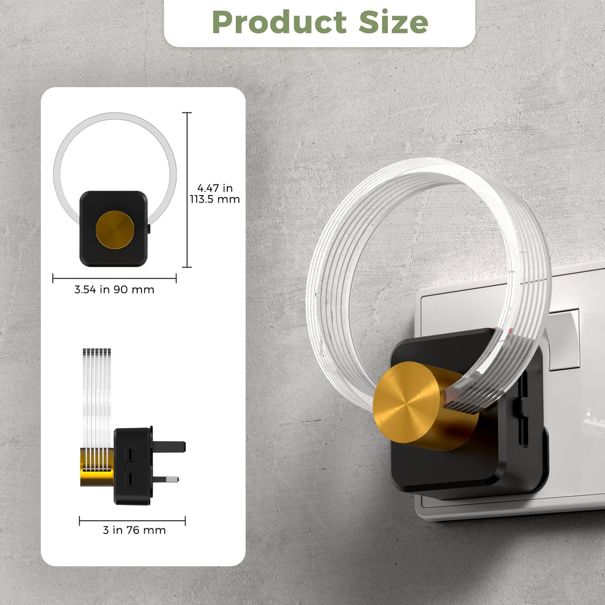 LOHAS-LED Night Light Plug in Wall with Motion Sensor, Dimmable Night Light