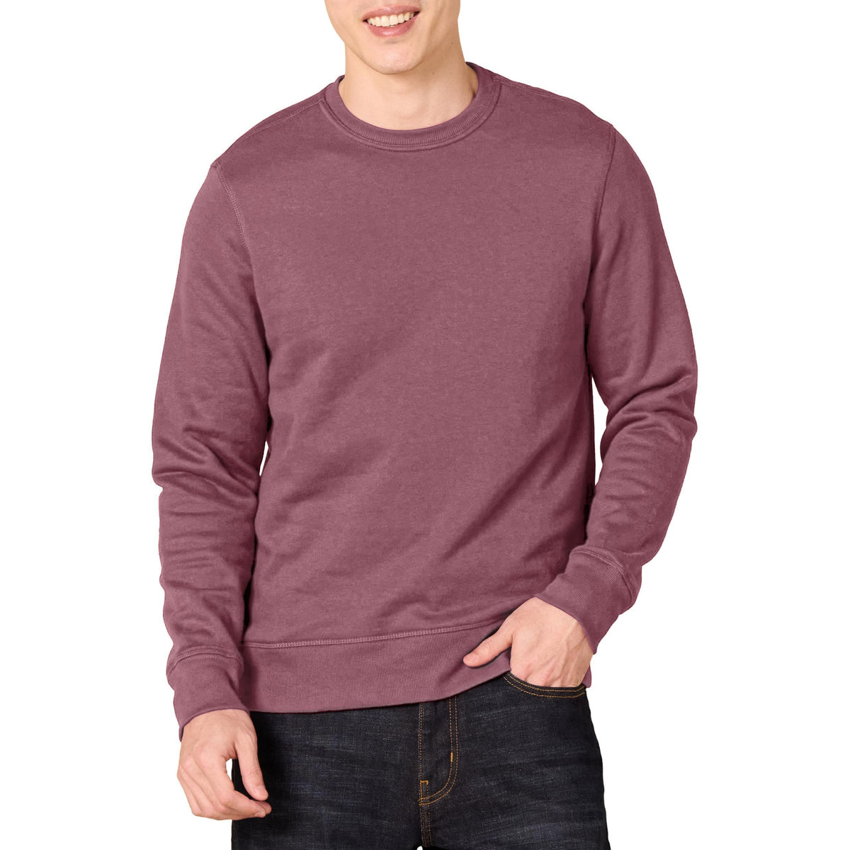 Amazon Essentials Men's Fleece Crew Neck Sweatshirt (Available in Big & Tall)