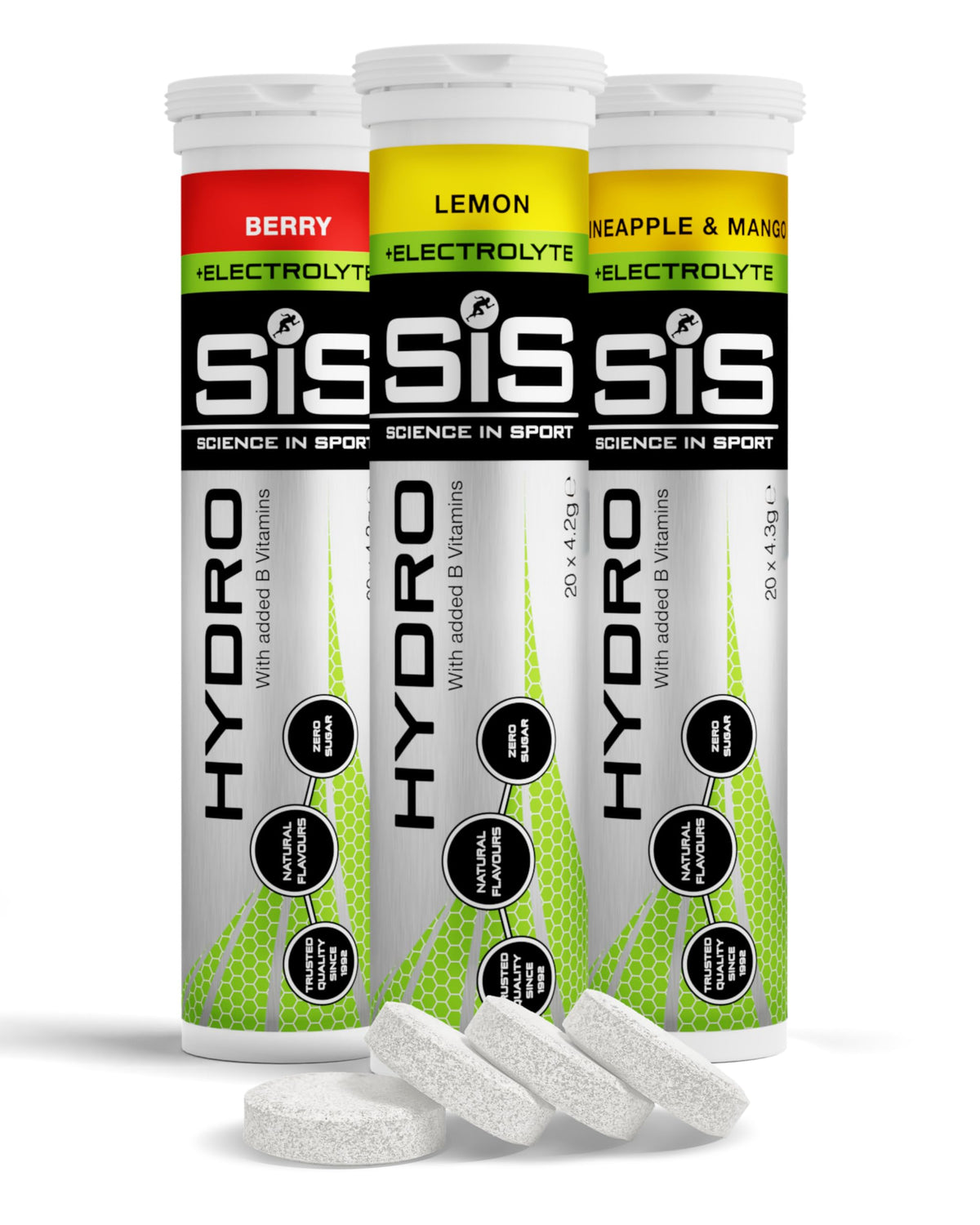 Science in Sport Hydro Electrolyte Tablets, Berry, 20 Tablets