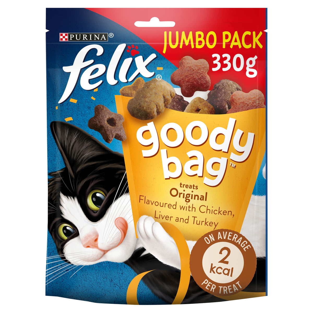 FELIX Tasty Shreds Adult Wet Cat Food Mixed Selection in Gravy Chicken, Beef, Tuna, Salmon 40 x 80g Pouches