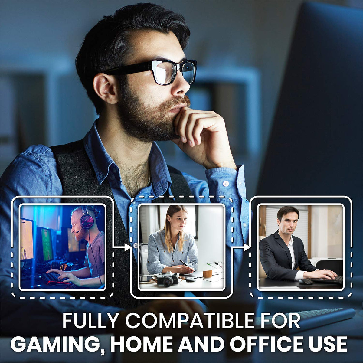 New Horrizon Gaming Mouse Pad, Mouse Mat Black, 290x210x5mm