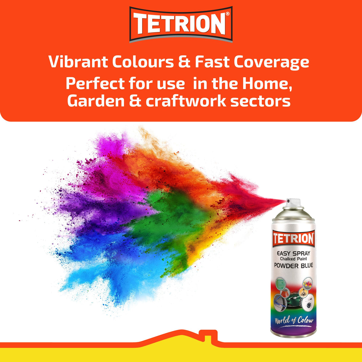 Tetrion Clear Lacquer Spray 400ml - All Purpose Protective Topcoat for Interior & Exterior Uses, Temperature Resistant