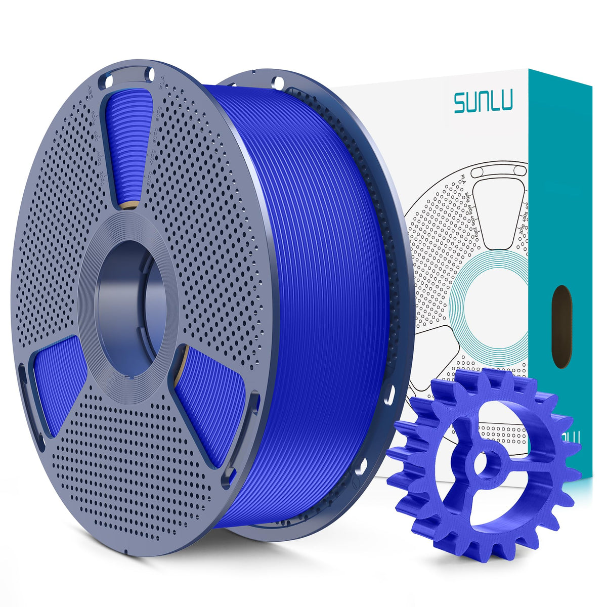SUNLU Upgrade PLA+2.0 Filament, Next-Gen PLA+ 3D Printer Filament 1.75mm