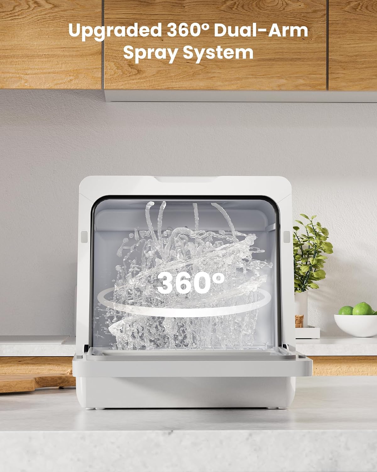 HAVA Table Top Dishwasher with Water Softener & Enhanced Energy Efficiency
