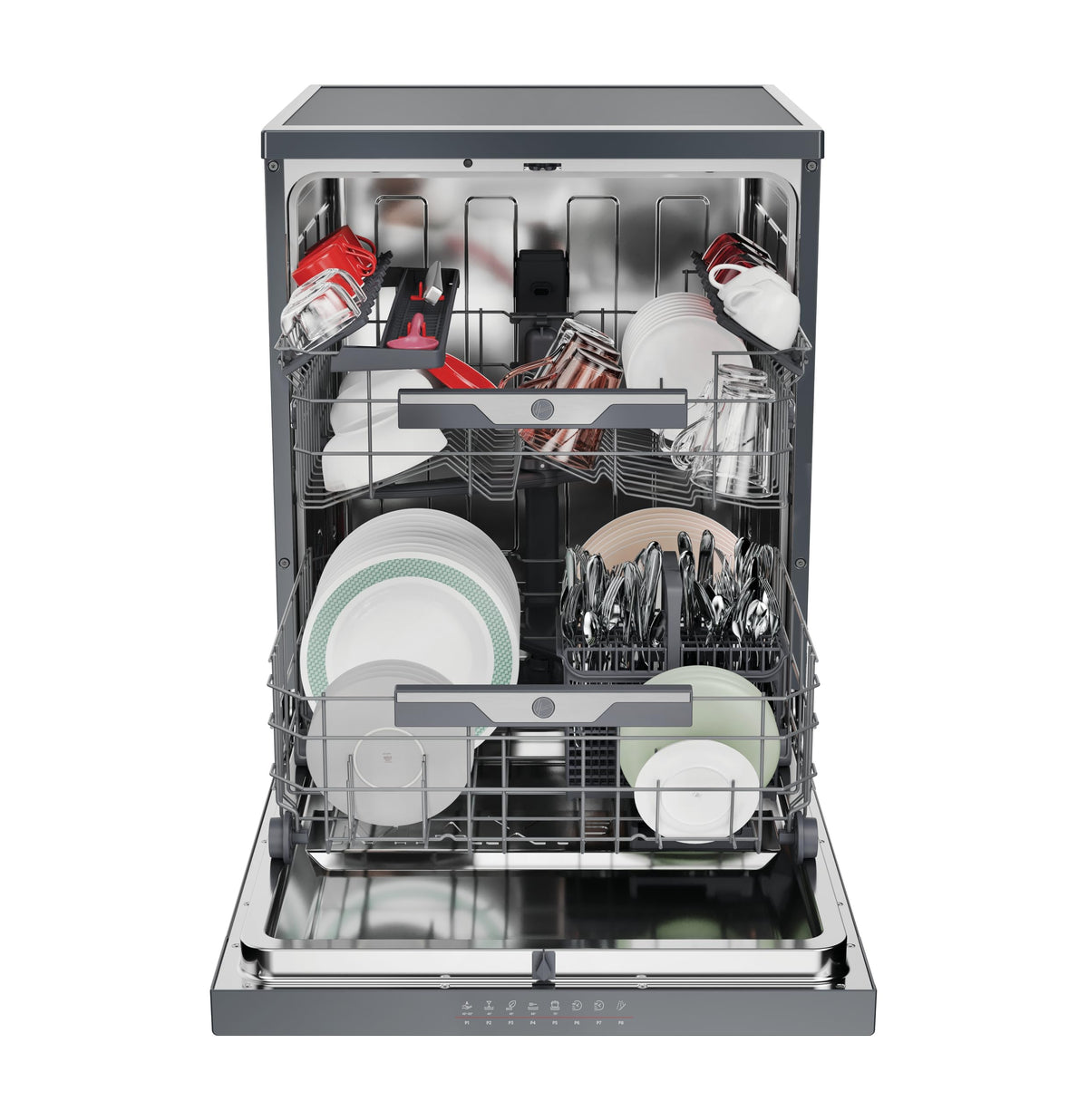Hoover H-DISH 300 Dishwasher, 13 Place Settings, Black, C Class