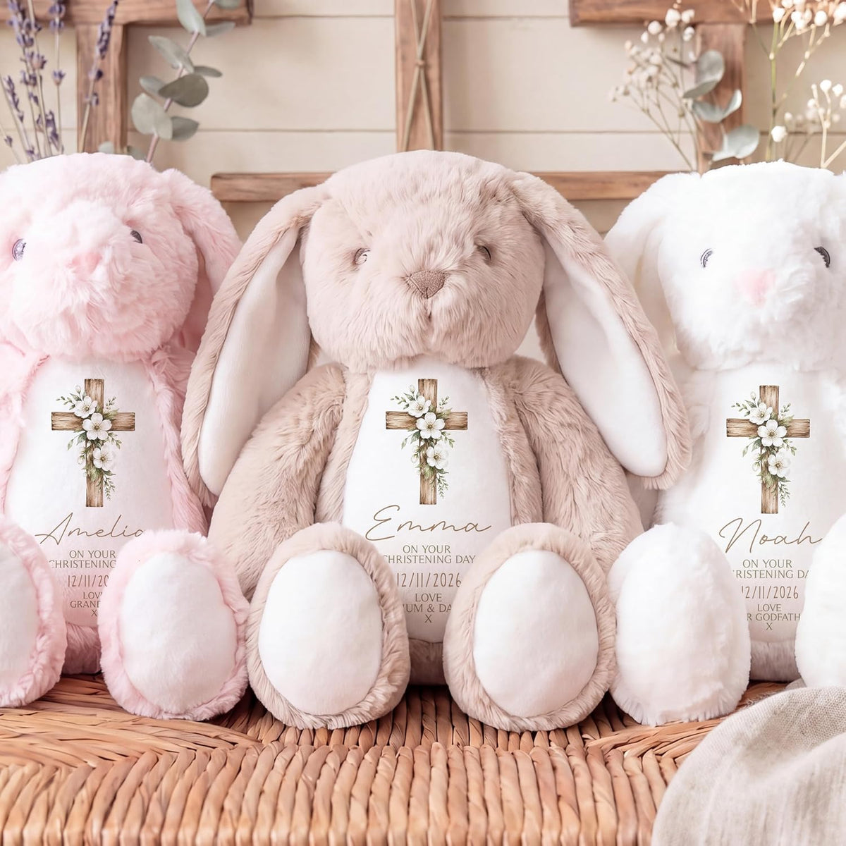 Personalised Christening Gift | Christening Teddy, Christening Gifts, Baptism Teddy | Custom Baptism Gift