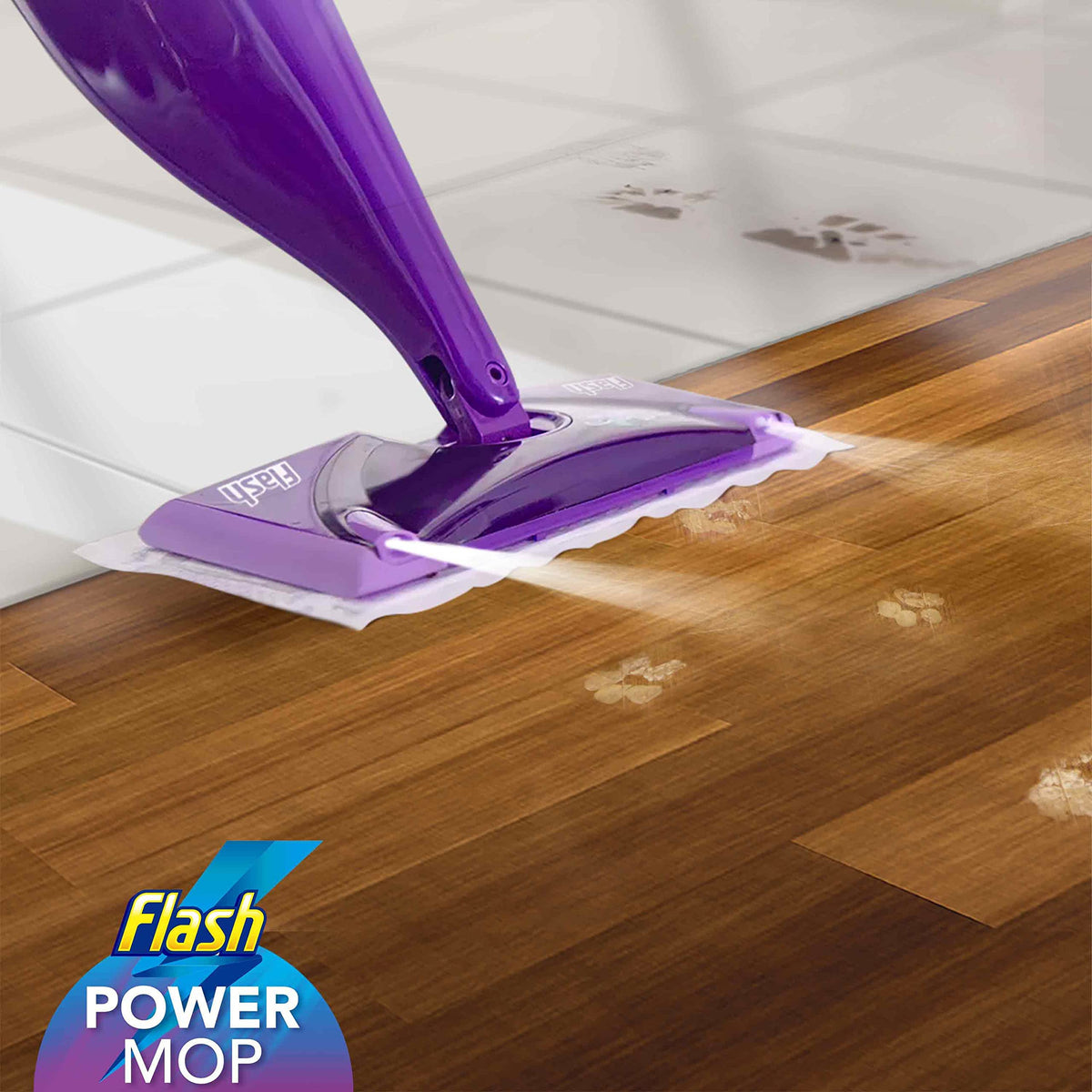 Flash Power Spray Mop Floor Cleaner Liquid Citrus 4x1.25L