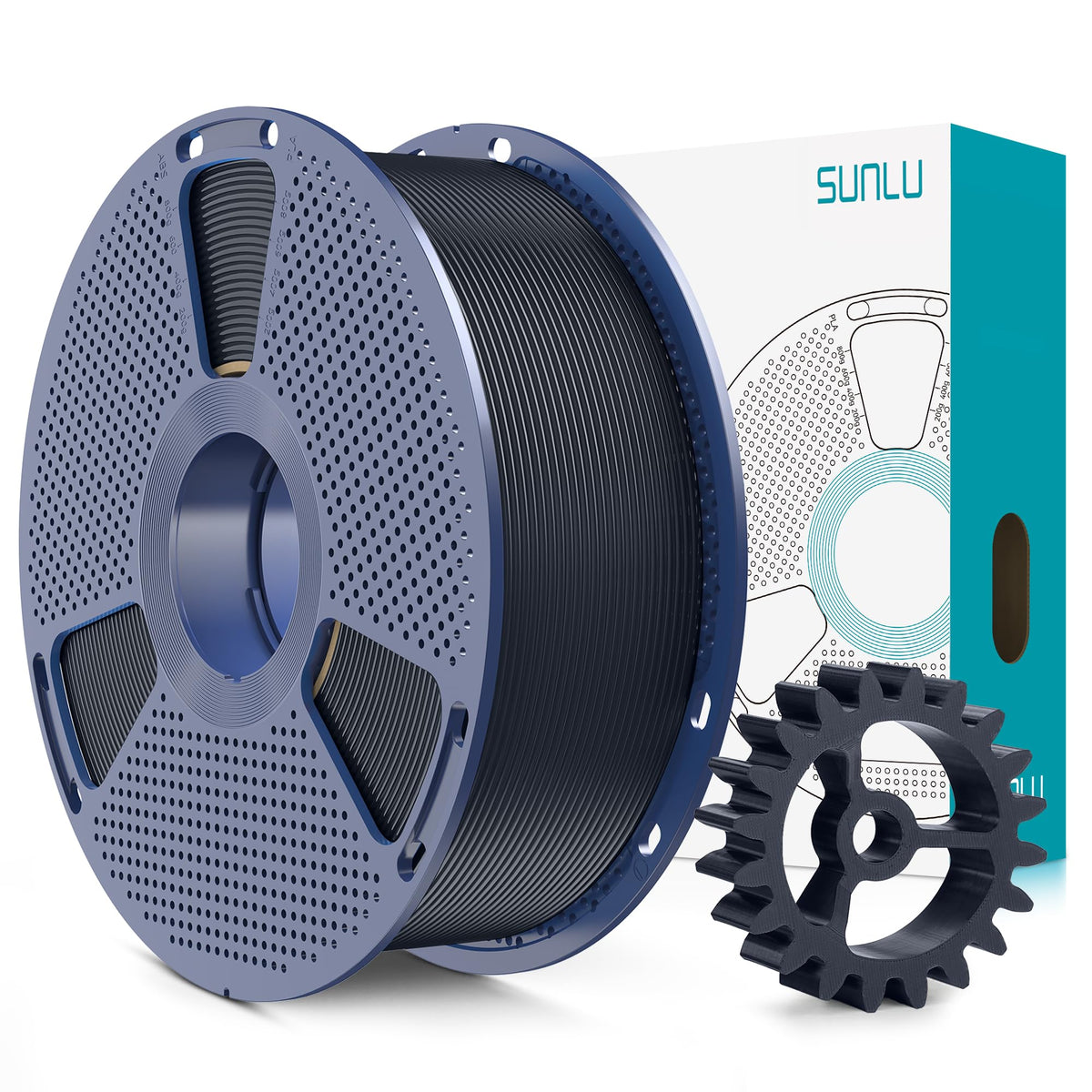 SUNLU Upgrade PLA+2.0 Filament, Next-Gen PLA+ 3D Printer Filament 1.75mm
