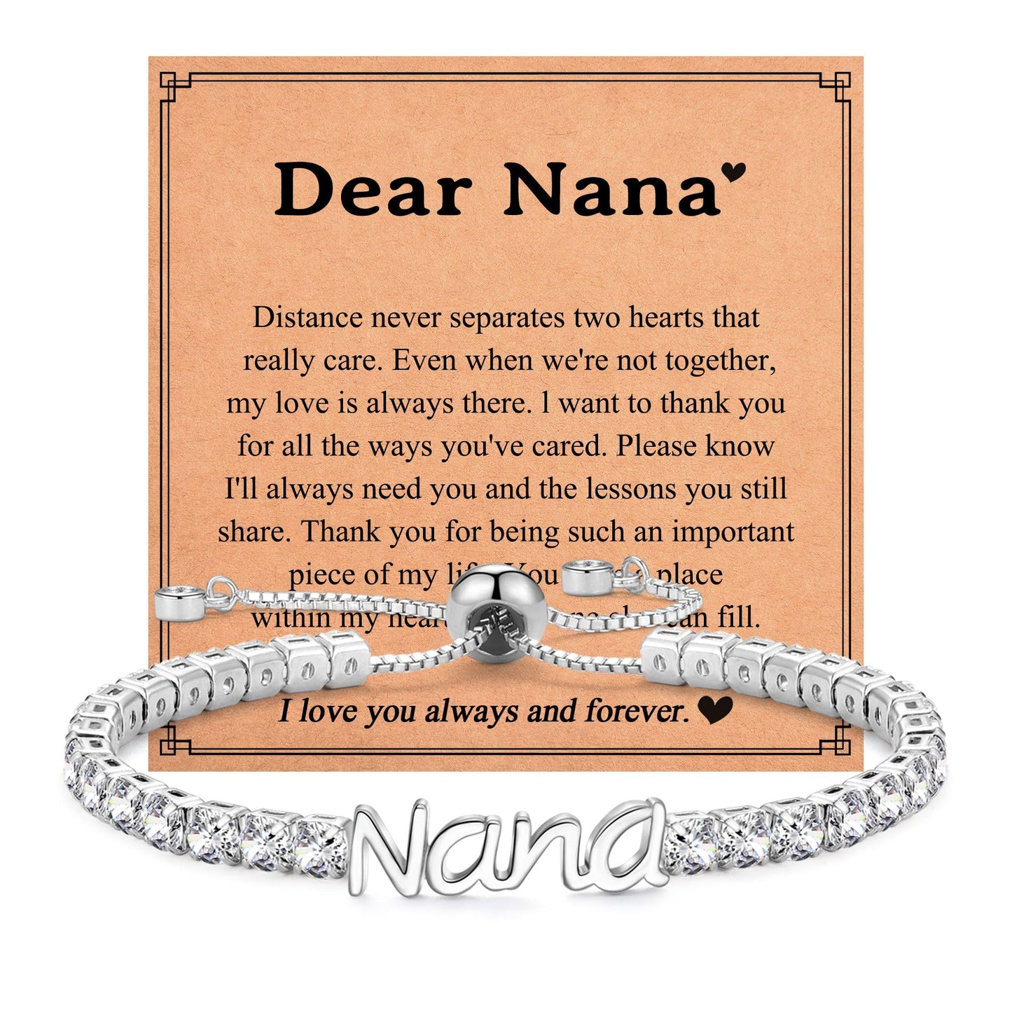 Birthday Gifts for Women Girls, Sparkling Cubic Zirconia Tennis Bracelet Gifts, Christmas Mothers Day Graduation Presents for Her