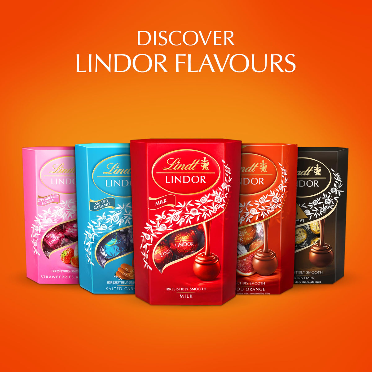 Lindt Lindor White Chocolate Truffles – 200g Box (Approx. 16 Balls) – Smooth Filling – Gift, Birthday, Congratulations Treat
