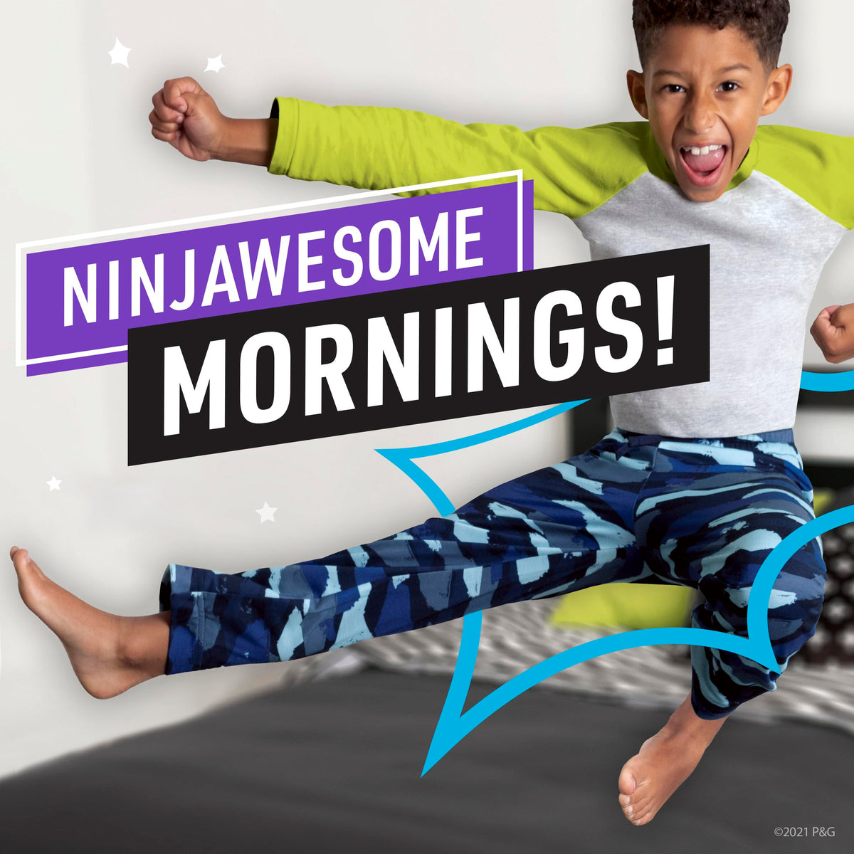 Pampers Ninjamas Boys Pyjama Pants, 54 Count, Age 8-12 Years