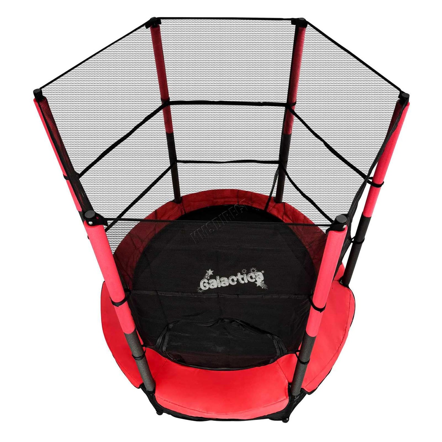 GALACTICA 55" Kids Mini Trampoline with Safety Enclosure Net — Max 25 kg | 4 Colours