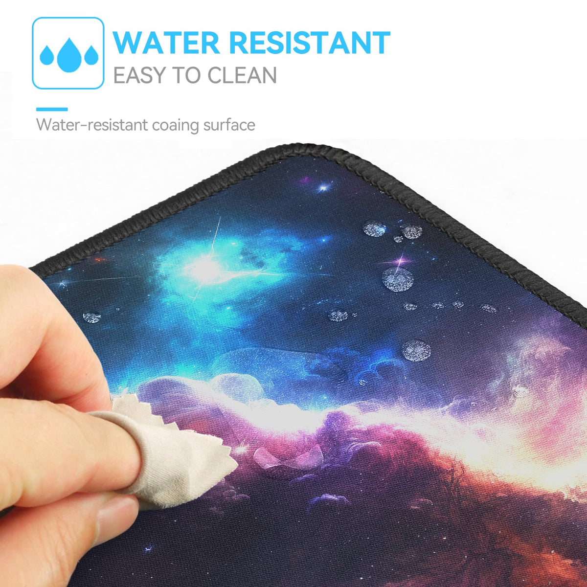 TECKNET Gaming Mouse Mat, 900x400x3mm Large Mouse Pad - Black