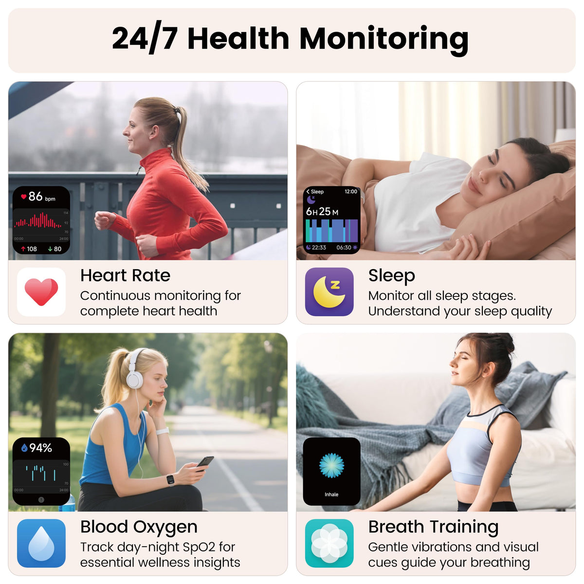 Cillso Smart Watch, Alexa Built-in, 1.83" Bluetooth Calling Fitness Watch