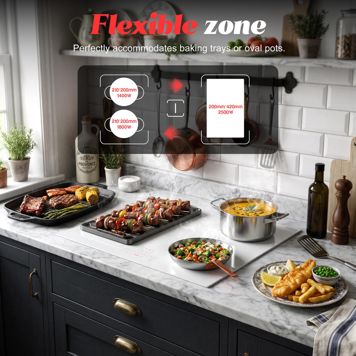 Portable Ceramic Hob, Pulg in Single Electric Hob 3600W