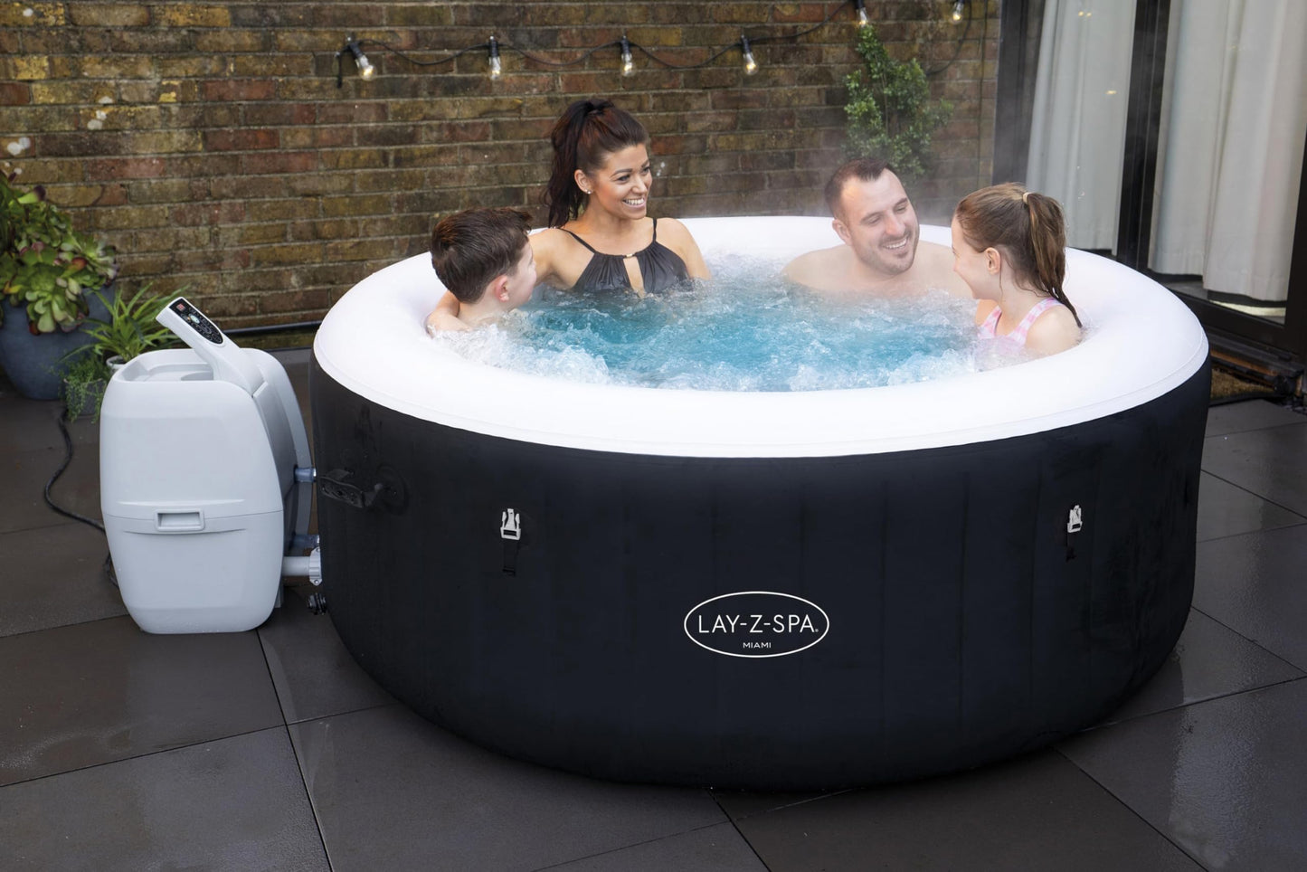 Lay-Z-Spa Boracay Smart Signature AirJet Inflatable Hot Tub with App-Control 2-4 person