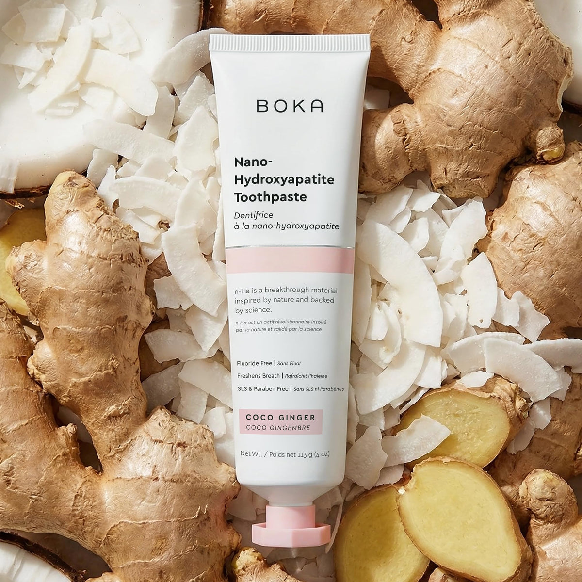 Boka Toothpaste - Fluoride Free Toothpaste, Nano Hydroxyapatite Toothpaste