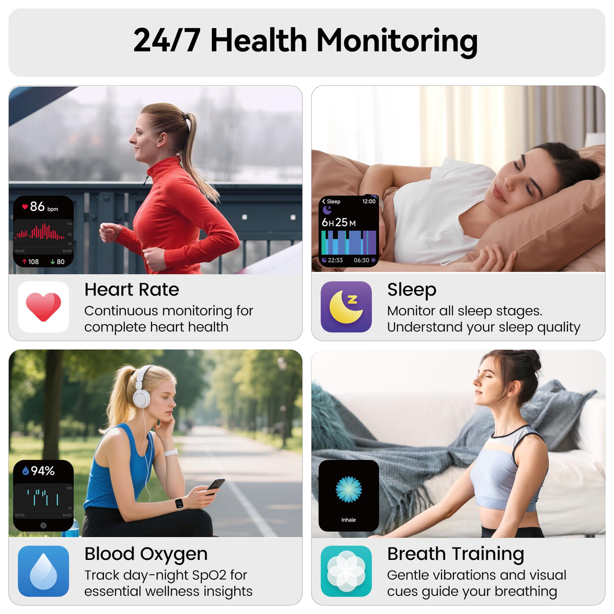 Cillso Smart Watch, Alexa Built-in, 1.83" Bluetooth Calling Fitness Watch