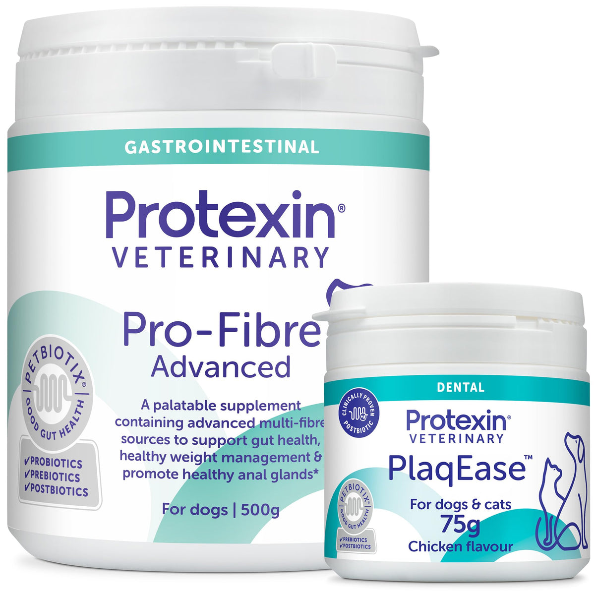 Protexin Pro-Fibre for Dogs, High-Fibre Digestive Supplement with Prebiotics & Postbiotics, Fibre for Dogs to Support Gut Health, Immune , Anal Glands & Stool Support, Protexin Dog Supplement, 500g