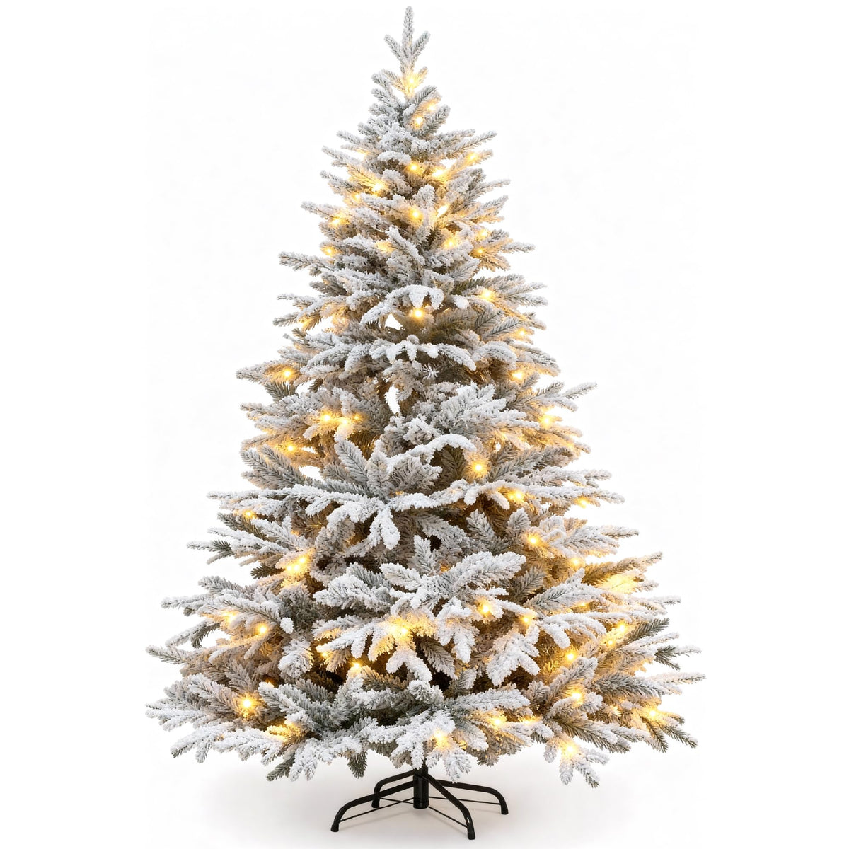 7ft Premium Christmas Tree 1432 Branch Tips Green Xmas Trees Bushy Artificial Christmas Tree Pine Tree with Metal Stand Easy to Assemble Realistic Spruce Branches Christmas Tree for Indoor and Outdoor