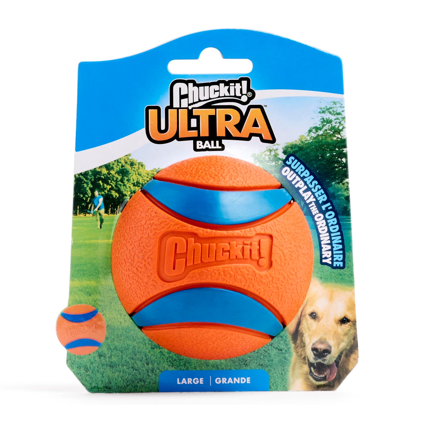 Chuckit! Ultra Ball, Durable High Bounce Rubber Dog Ball, Launcher Compatible, 2 Pack, Medium