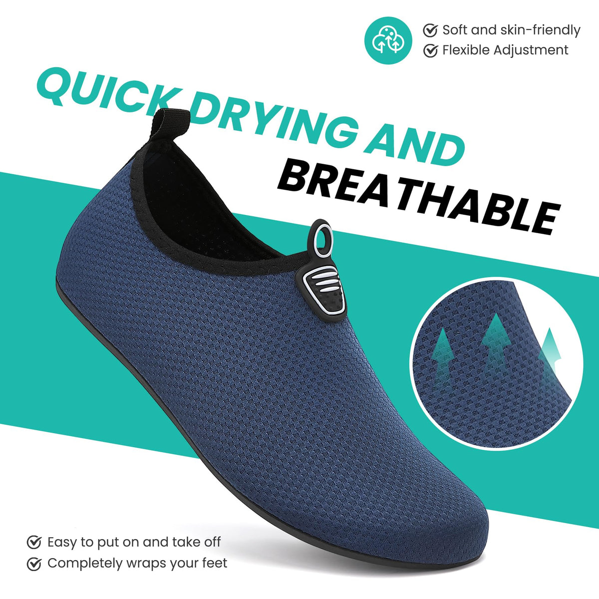 sportvibe Water Shoes Beach Swim Sea Shoes for Men Women