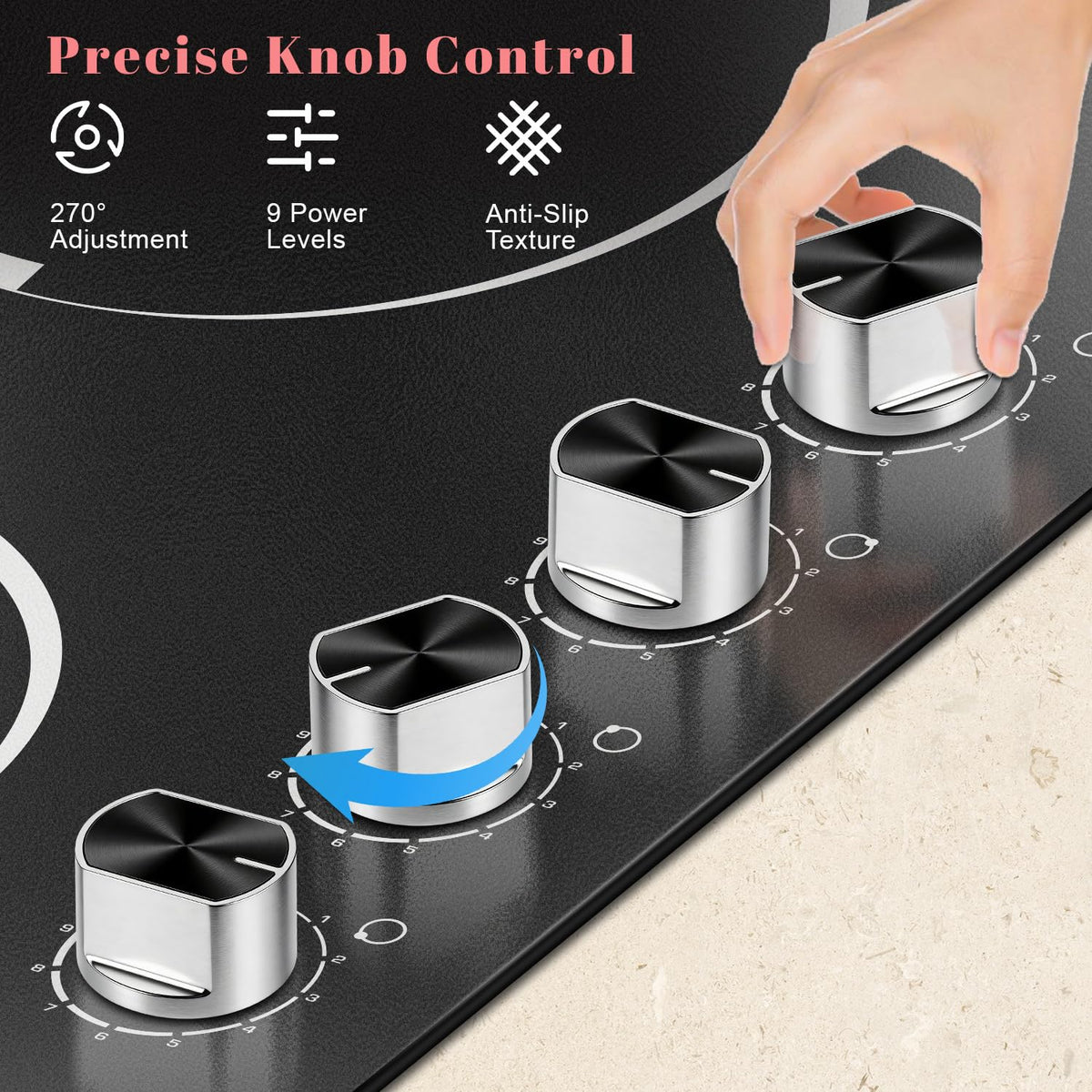Portable Ceramic Hob, Pulg in Single Electric Hob 3600W