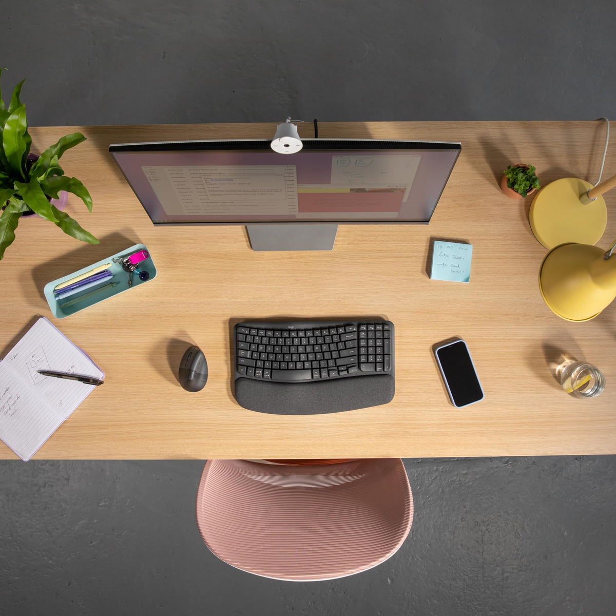 Logitech Wave Keys & Lift Vertical Mouse