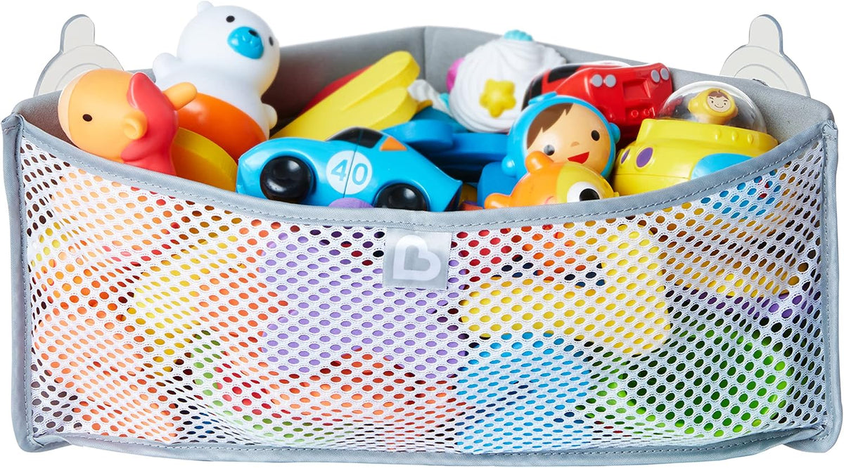 Munchkin High'n Dry Corner Bath Toy Organiser, Grey