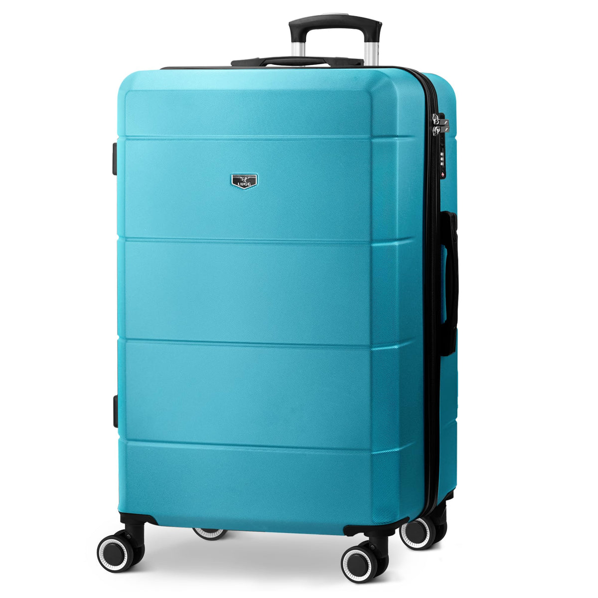 LUGG Jetset 40cm Suitcase 40x30x20cm, Ryanair Compatible Underseat Size, Hard Shell ABS, Spinner with Removable Wheels, Lightweight Travel Luggage, 1 Year Warranty