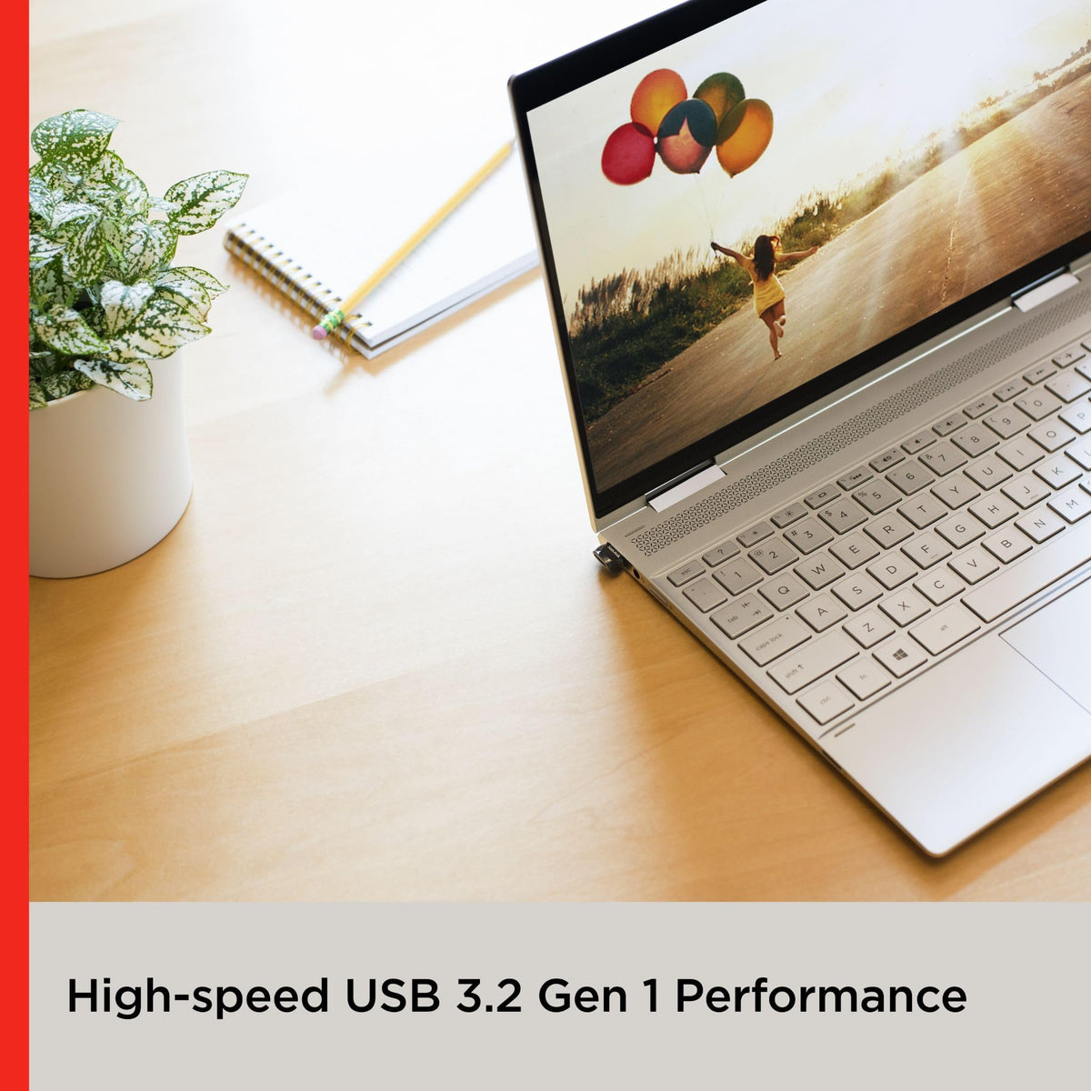 SanDisk Ultra Luxe 128 GB USB Flash Drive USB 3.1 up to 150 MB/s, Silver (Pack of 5)