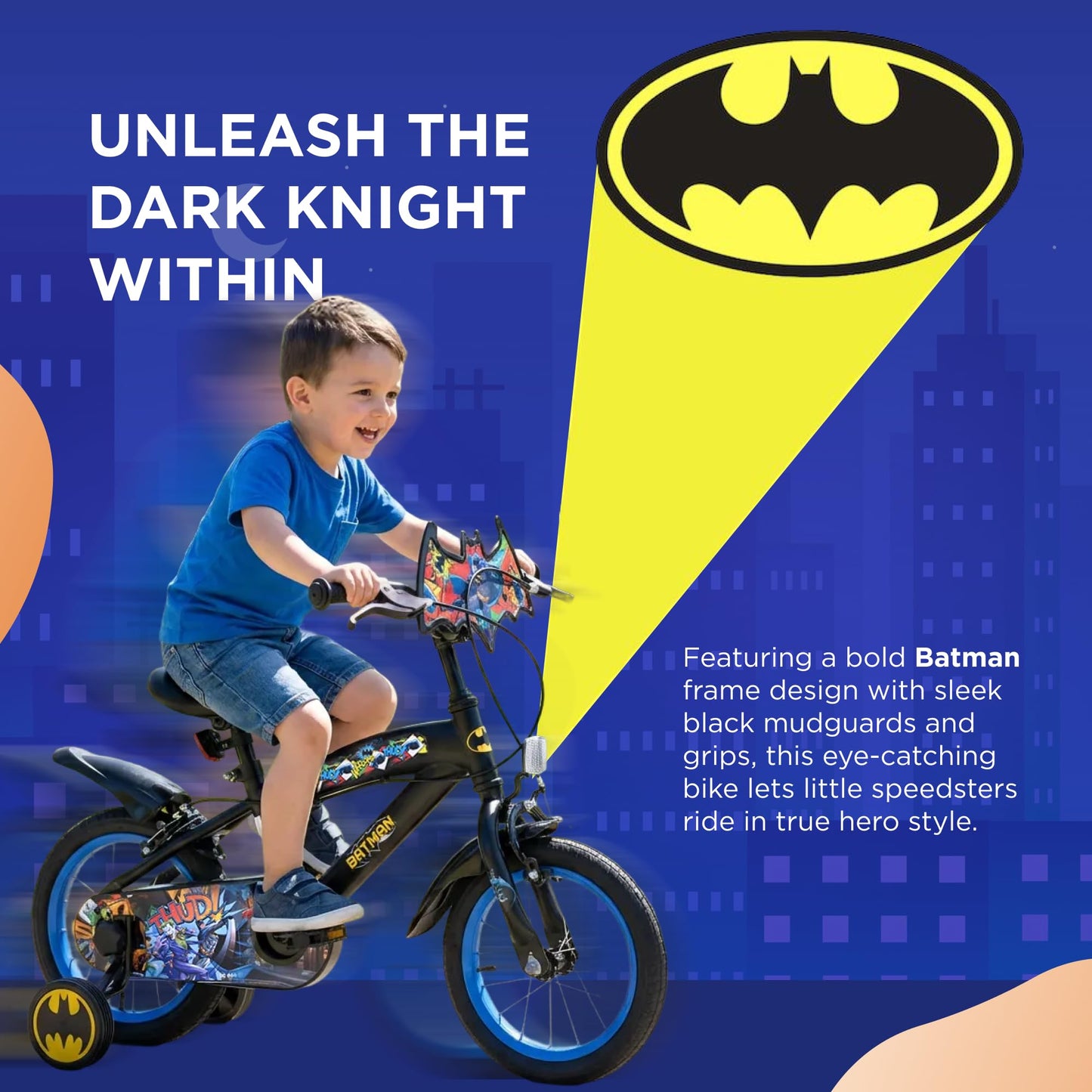 Volare Official Marvel Spider-Man Kids Bike 12" with Stabilisers — Ages 3-4