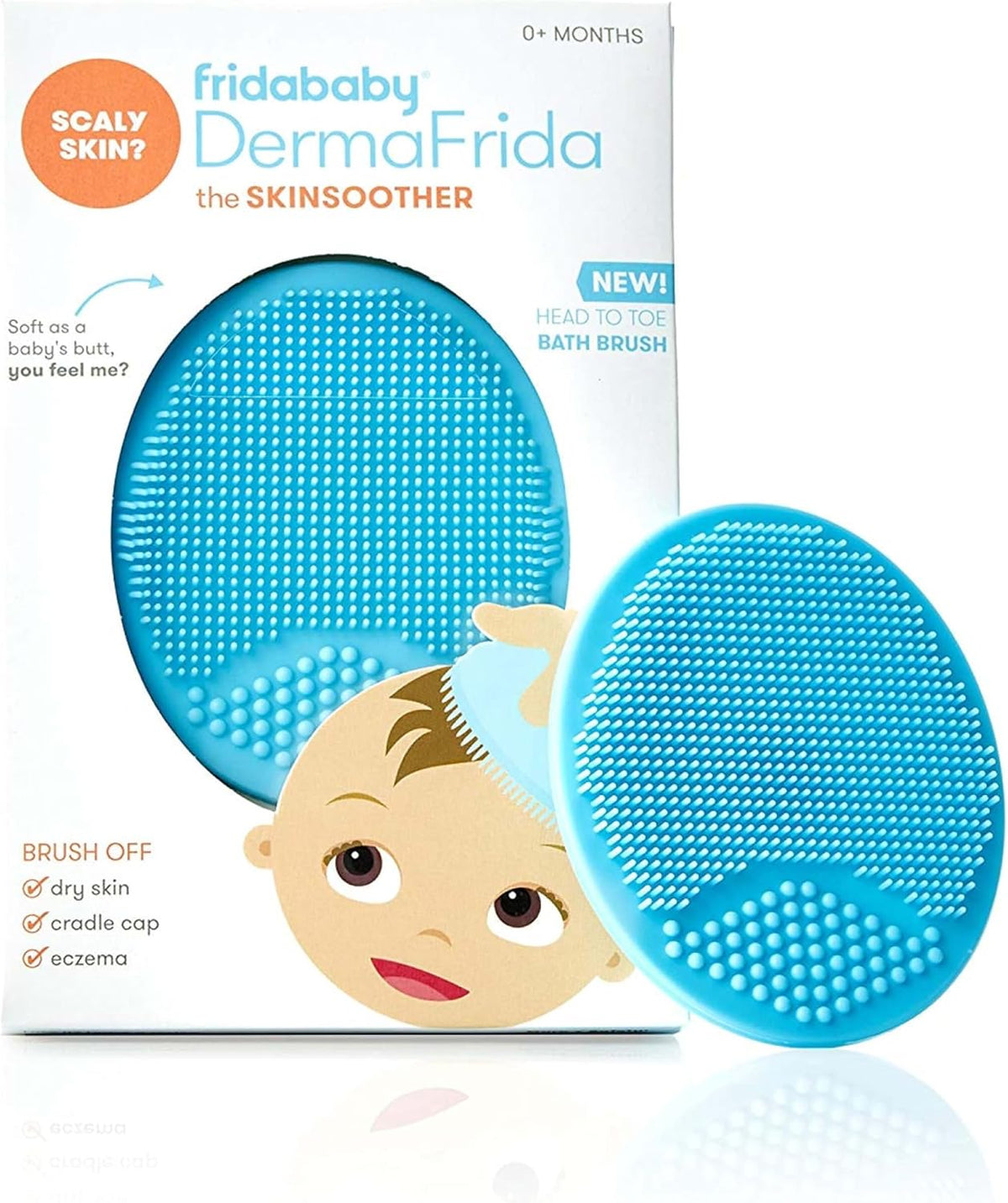 Frida Baby DermaFrida SkinSoother Baby Bath Brush, Essentials, Pack of 1