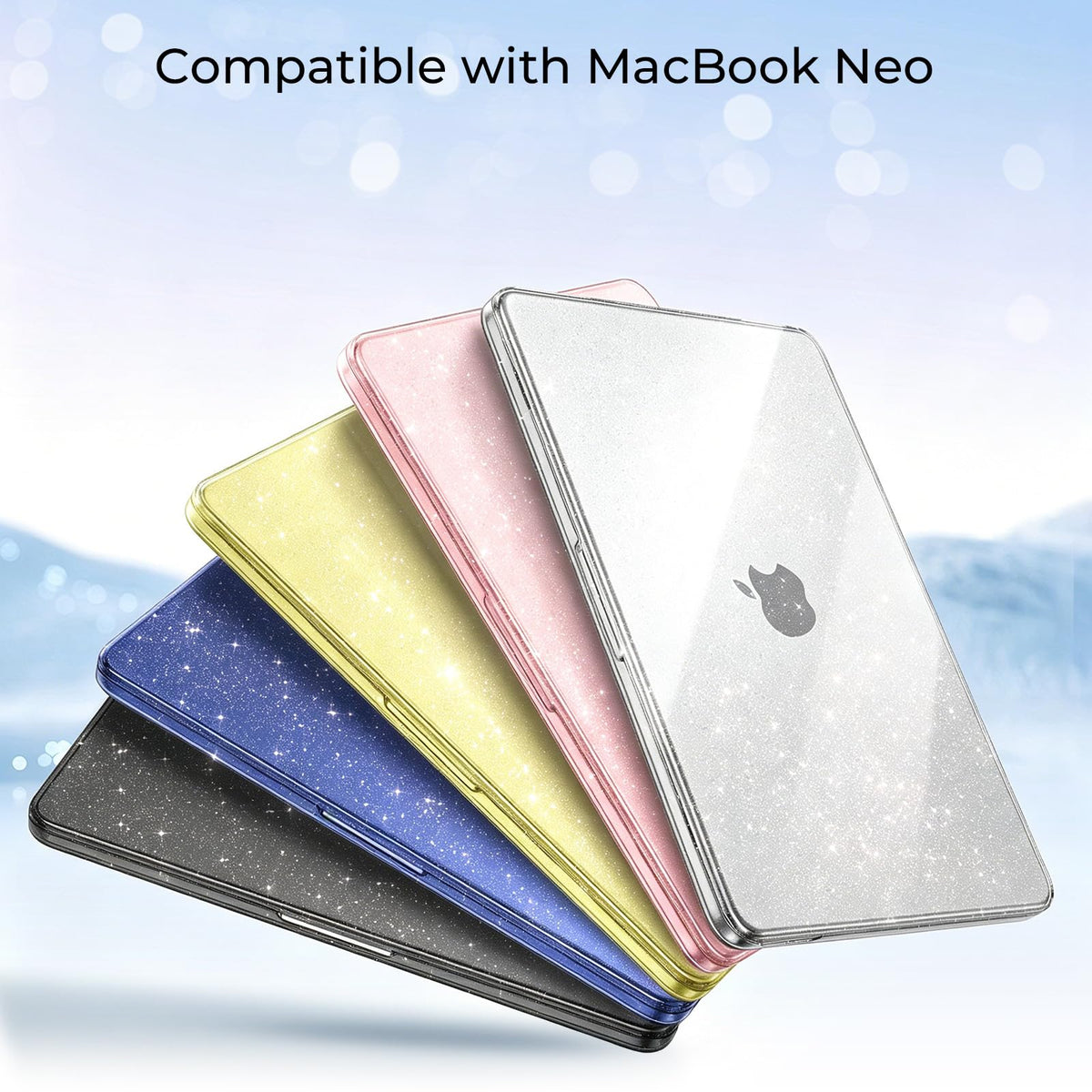 EooCoo for MacBook Neo Case 13 inch 2026 A3404 A18-Pro Crystal Clear