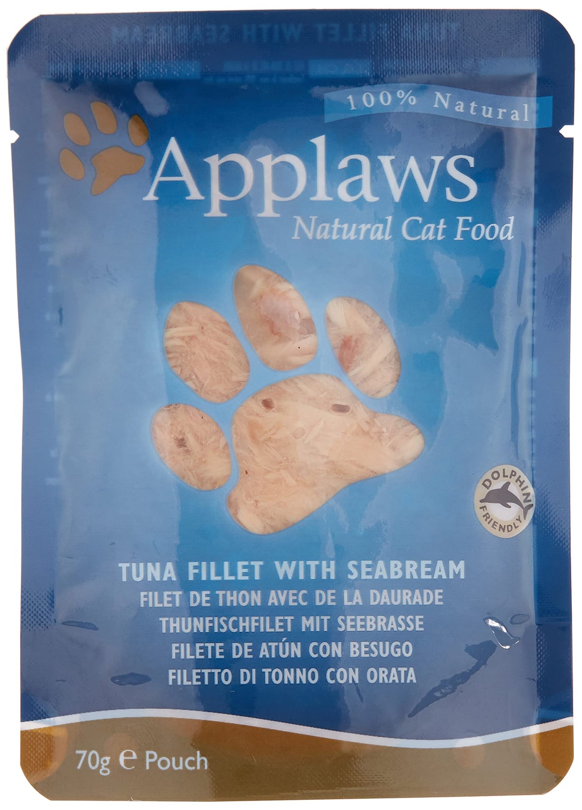 Applaws Tuna & Pacific Prawn Pouch 70G 12PK (Broth), Transparent