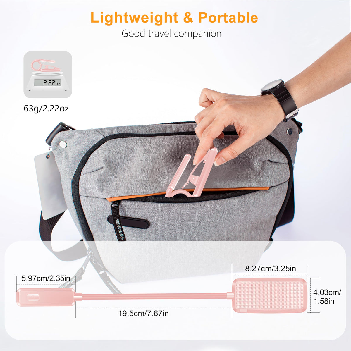Gritin 9 LED Rechargeable Book Light for Reading in Bed-Stepless Dimming