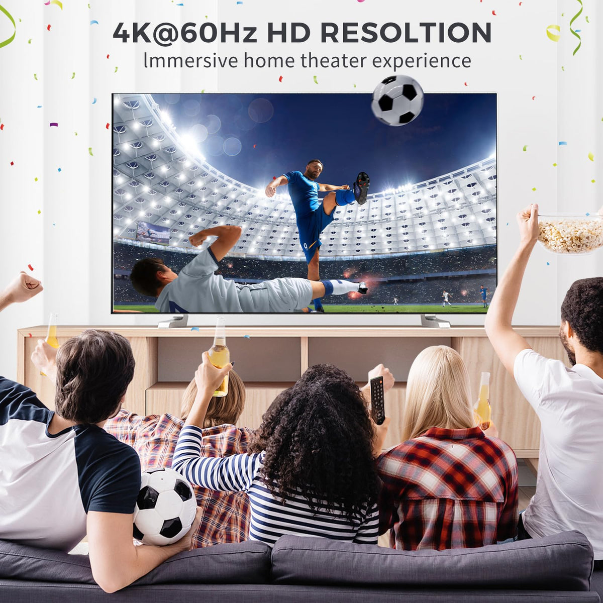 HDMI Switch 4K@60Hz, Bidirectional Hdmi Splitter 2 in 1 out / 1 In 2 out