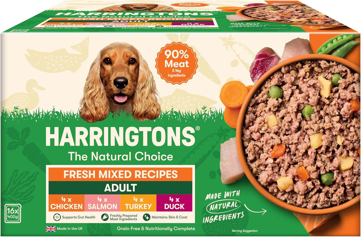 Harringtons Complete Wet Adult Dog Food Trays Mixed Pack 16x400g