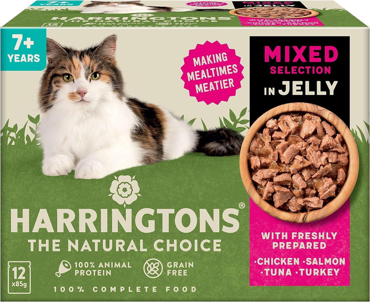 Harringtons Complete Wet Adult Cat Food Pouch Mixed in Jelly Pack 40x85g