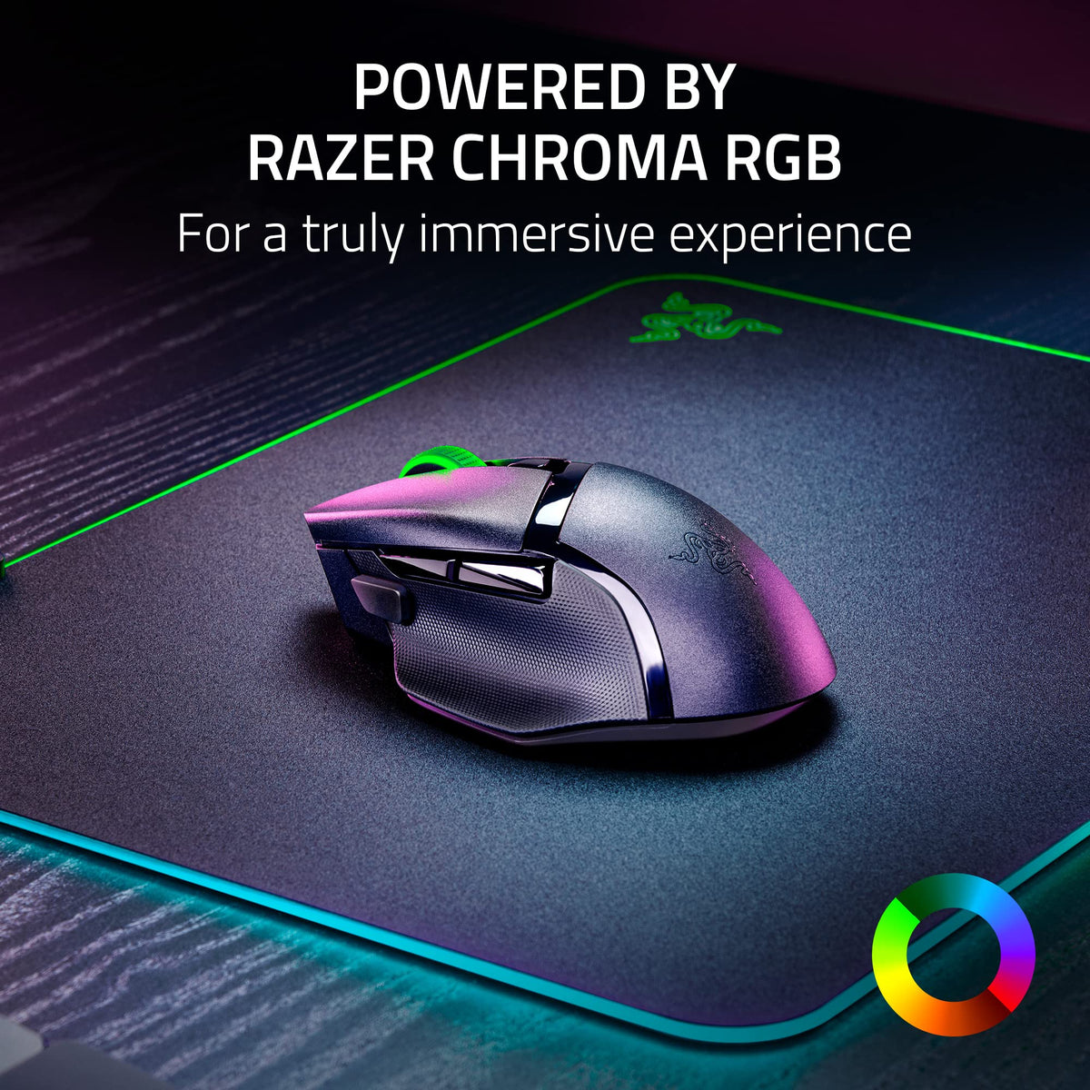 Razer Basilisk V3 - Wired Customisable Gaming Mouse (10+1 Programmable Buttons, HyperScroll Tilt Wheel, 11 Chroma RGB Lighting Zones, Optical Mouse Switches, Focus+ 26K DPI Optical Sensor) Black