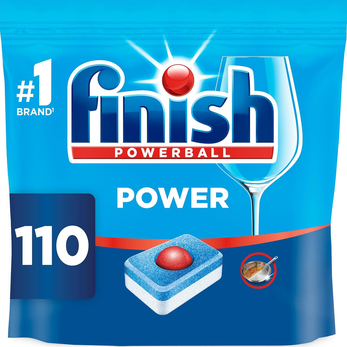Finish Power All in One, Dishwasher Tablets, Fresh, 110