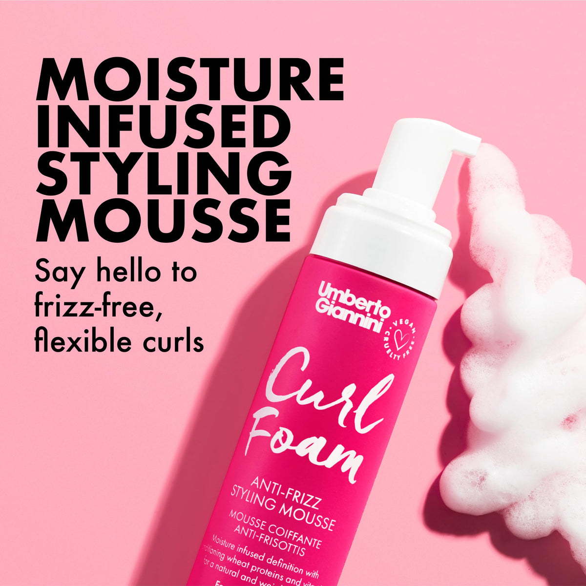 Umberto Giannini Curl Jelly Scrunching Jelly & Creme De Curl Control Cream Duo for Curly or Wavy Hair, Vegan & Cruelty Free, 2 Pack